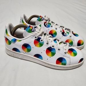 Adidas Originals Stan Smith Polka Dot Color Wheel Pride Sneakers S77367 Size 5